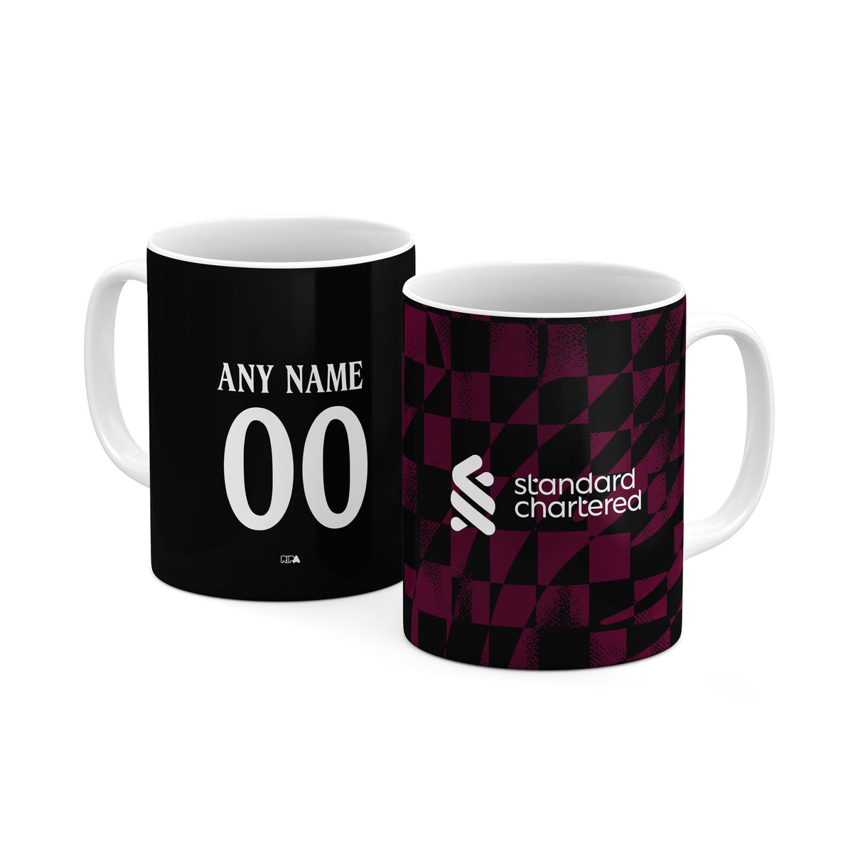 Mug with the Liverpool 2026-27 Third football shirt design by RIPA Football
