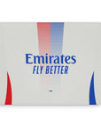 Mouse pad with the Olympique Lyonnais 2024-25 Home football shirt design by RIPA Football