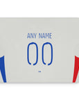 Mouse pad with the Olympique Lyonnais 2024-25 Home football shirt design by RIPA Football