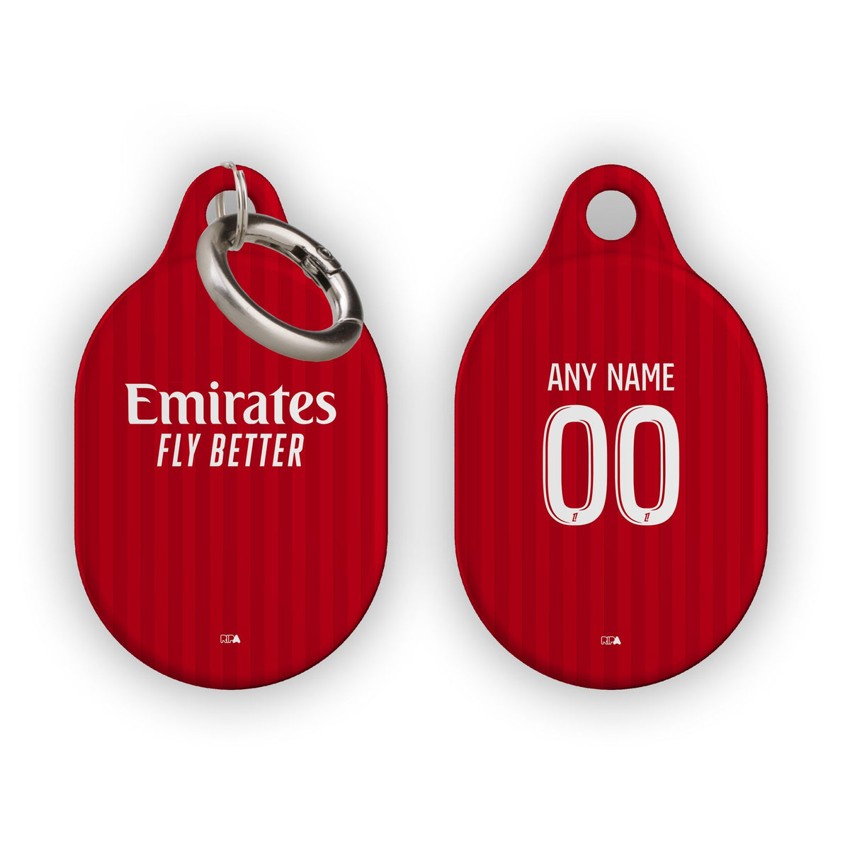 AirTag holder with the Olympique Lyonnais 2026-27 Away football shirt design by RIPA Football