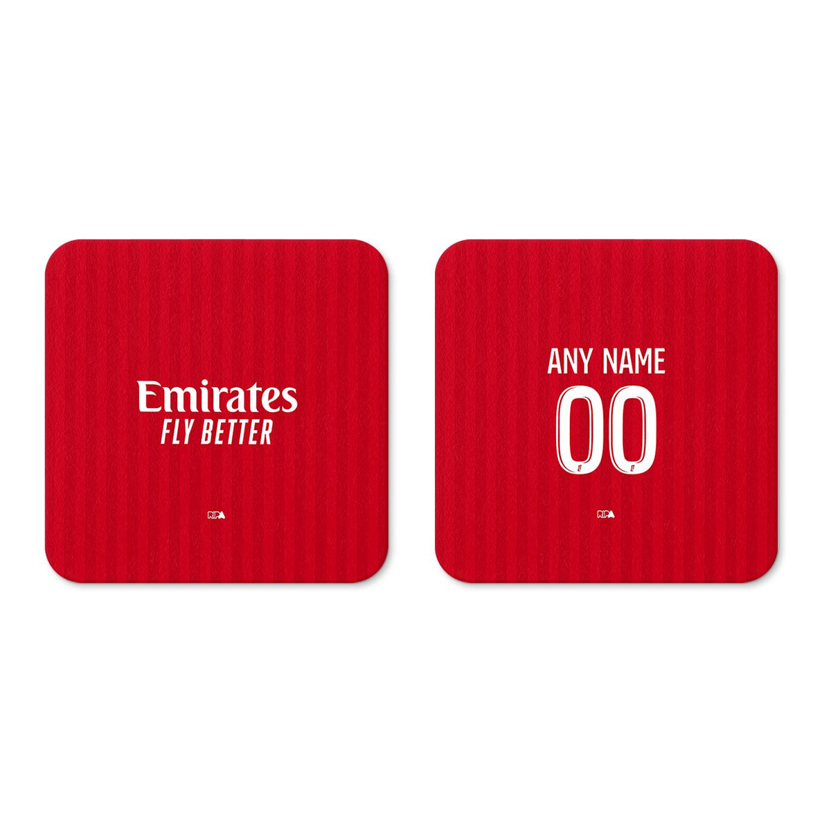 Coaster with the Olympique Lyonnais 2026-27 Away football shirt design by RIPA Football