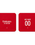 Coaster with the Olympique Lyonnais 2026-27 Away football shirt design by RIPA Football