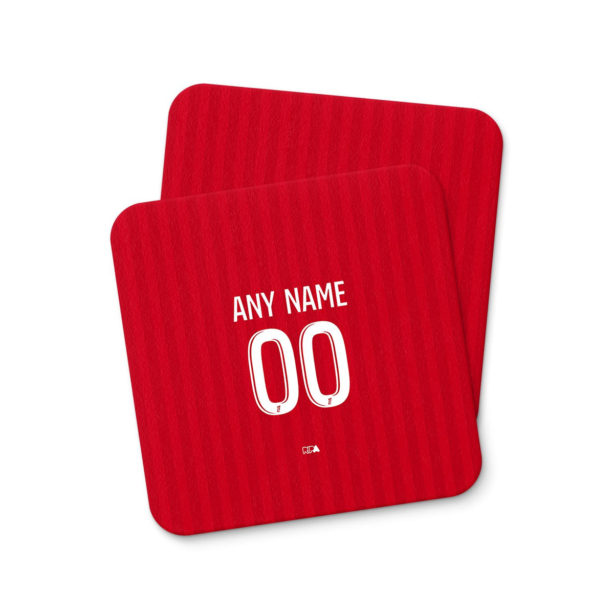 Coaster with the Olympique Lyonnais 2026-27 Away football shirt design by RIPA Football