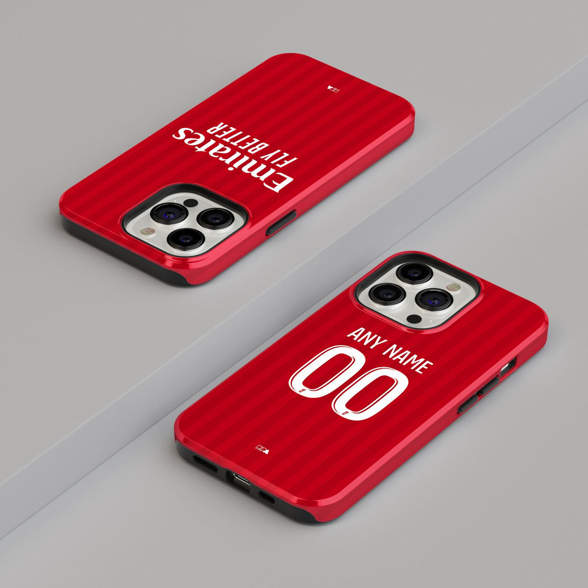 Phone case with the Olympique Lyonnais 2026-27 Away football shirt design by RIPA Football