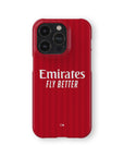 Phone case with the Olympique Lyonnais 2026-27 Away football shirt design by RIPA Football