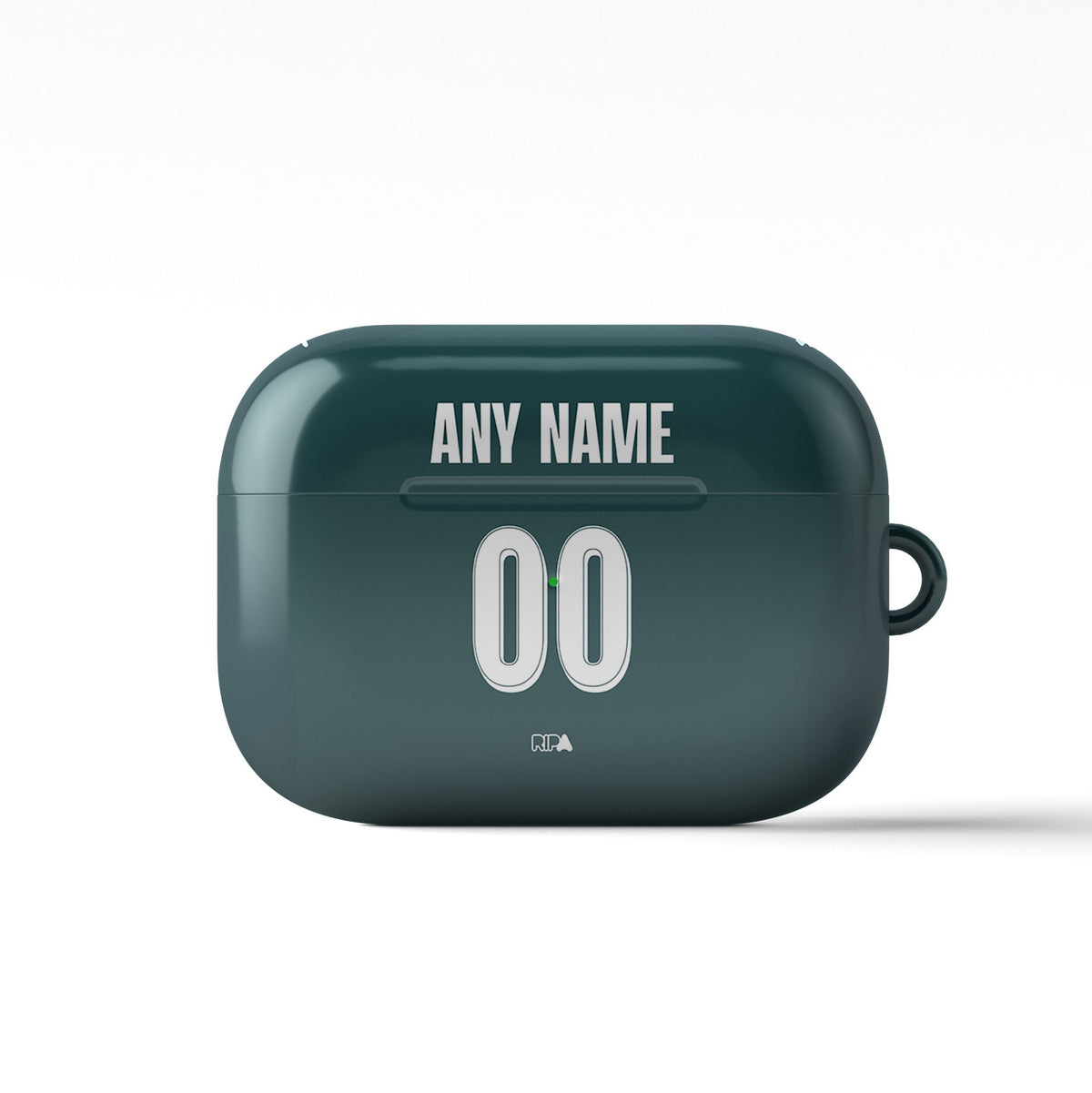 AirPods case with the Manchester City 2025-26 Fourth football shirt design by RIPA Football