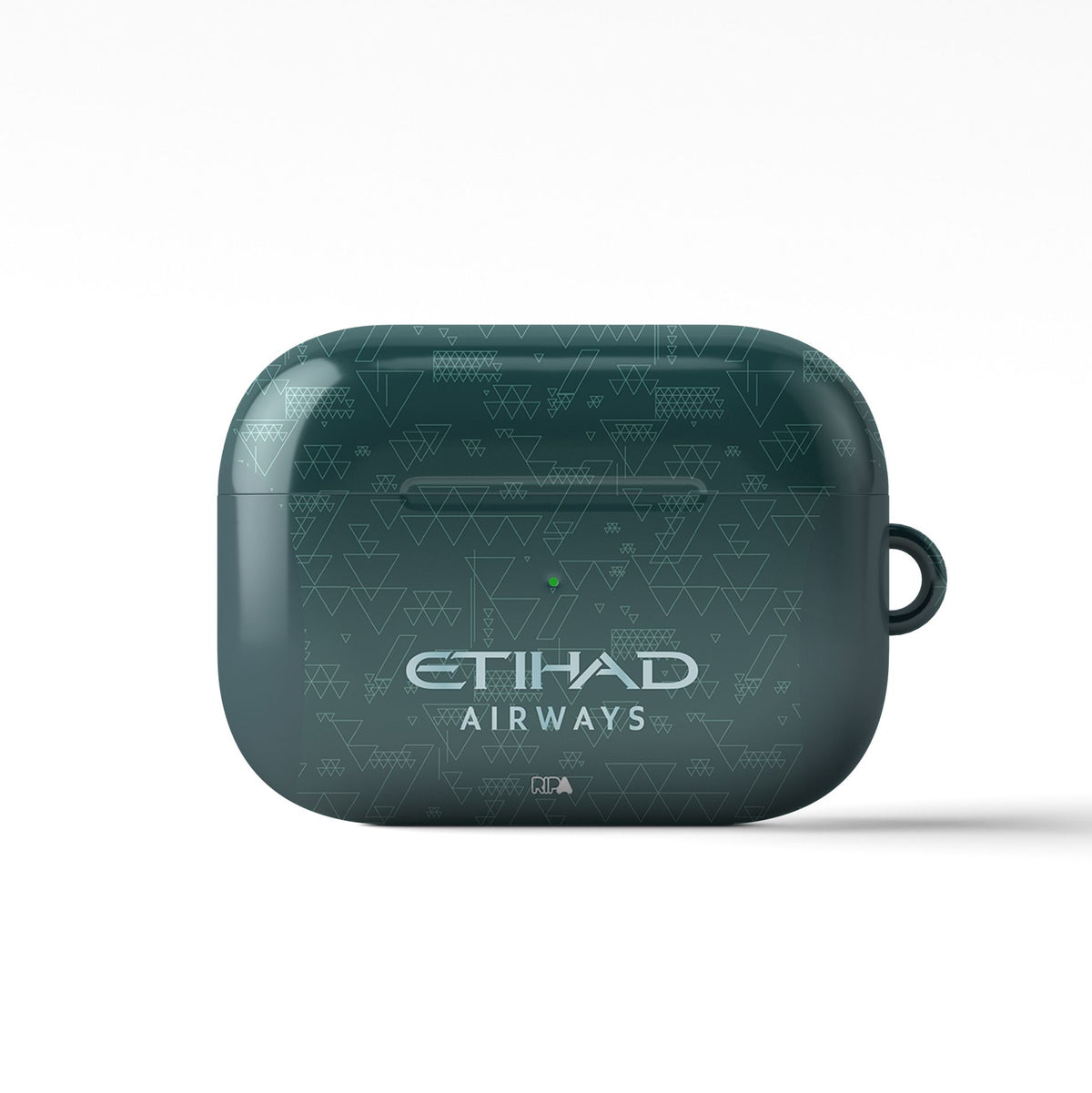 AirPods case with the Manchester City 2025-26 Fourth football shirt design by RIPA Football