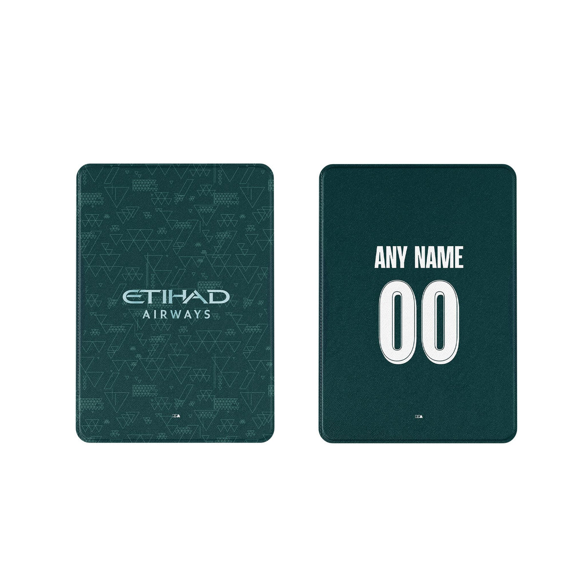 iPad case with the Manchester City 2025-26 Fourth football shirt design by RIPA Football