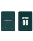 iPad case with the Manchester City 2025-26 Fourth football shirt design by RIPA Football