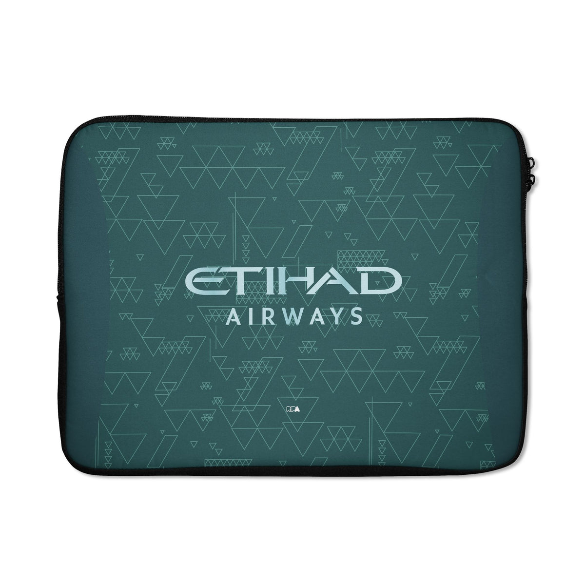 Laptop sleeve with the Manchester City 2025-26 Fourth football shirt design by RIPA Football