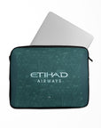 Laptop sleeve with the Manchester City 2025-26 Fourth football shirt design by RIPA Football