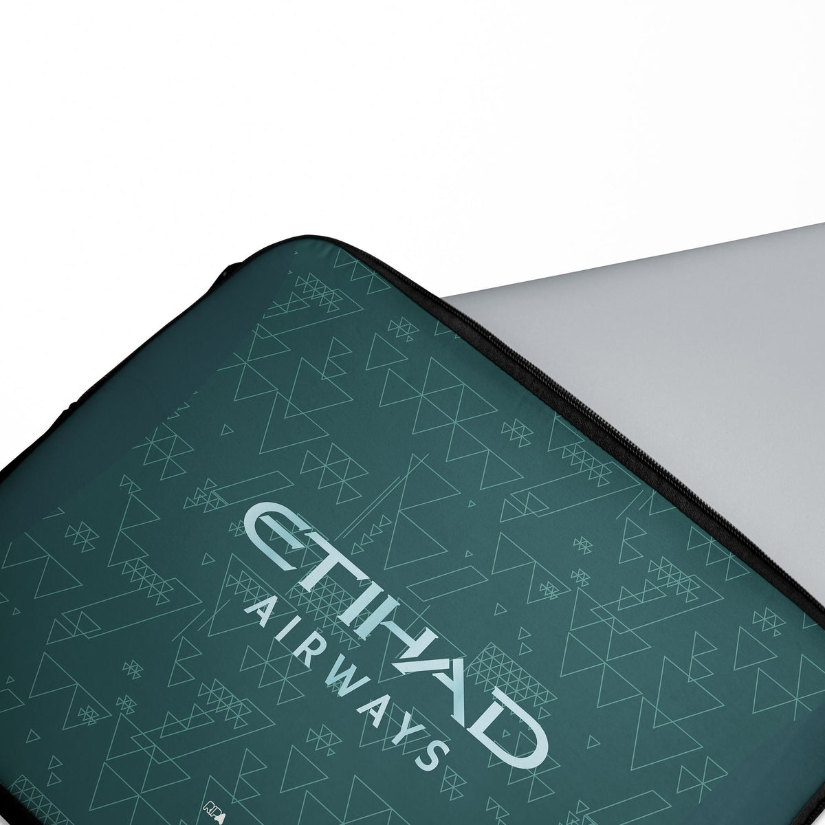 Laptop sleeve with the Manchester City 2025-26 Fourth football shirt design by RIPA Football