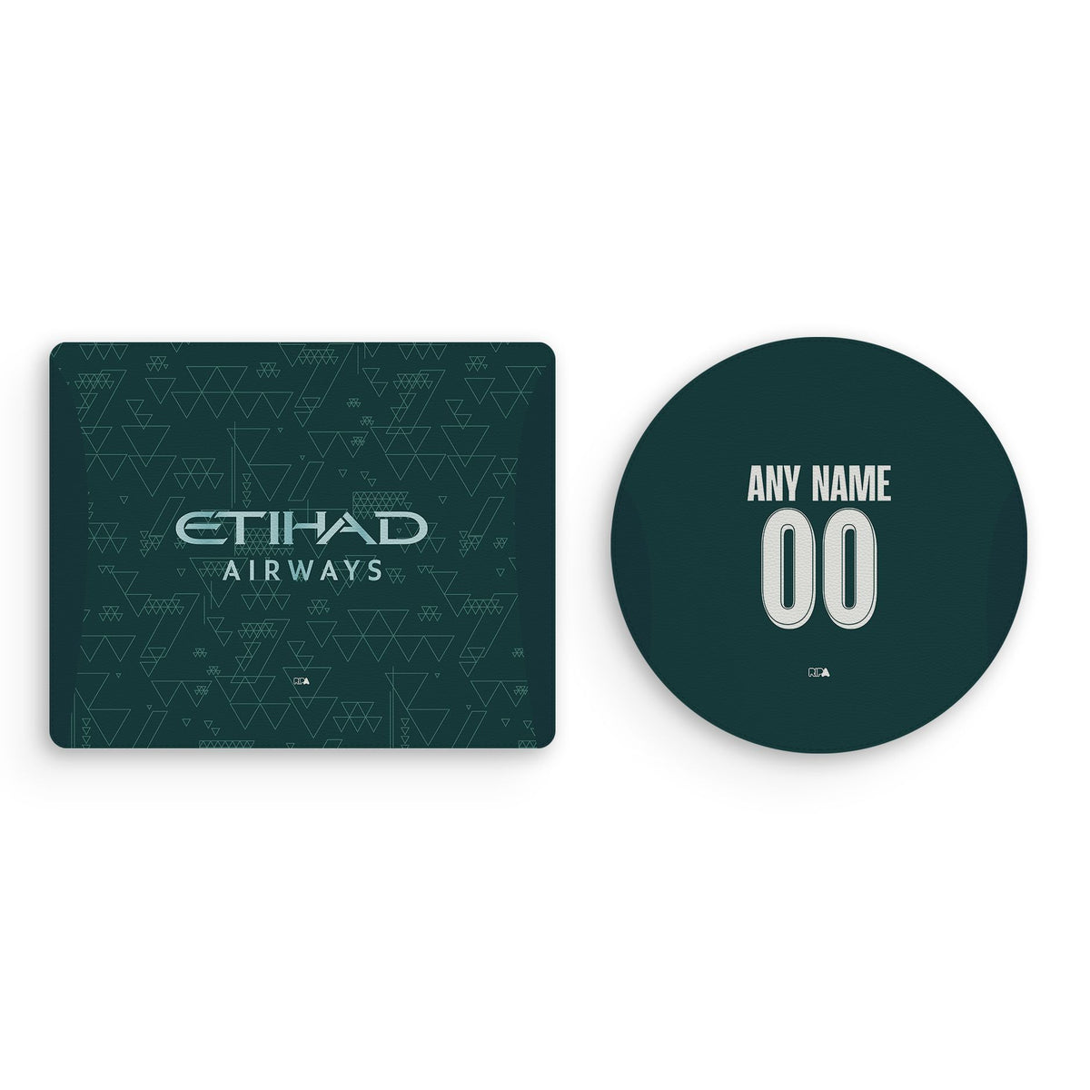 Mouse pad with the Manchester City 2025-26 Fourth football shirt design by RIPA Football