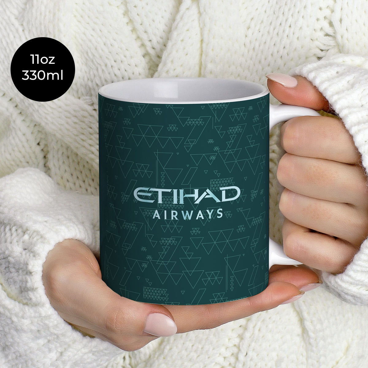 Mug with the Manchester City 2025-26 Fourth football shirt design by RIPA Football