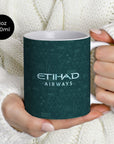 Mug with the Manchester City 2025-26 Fourth football shirt design by RIPA Football