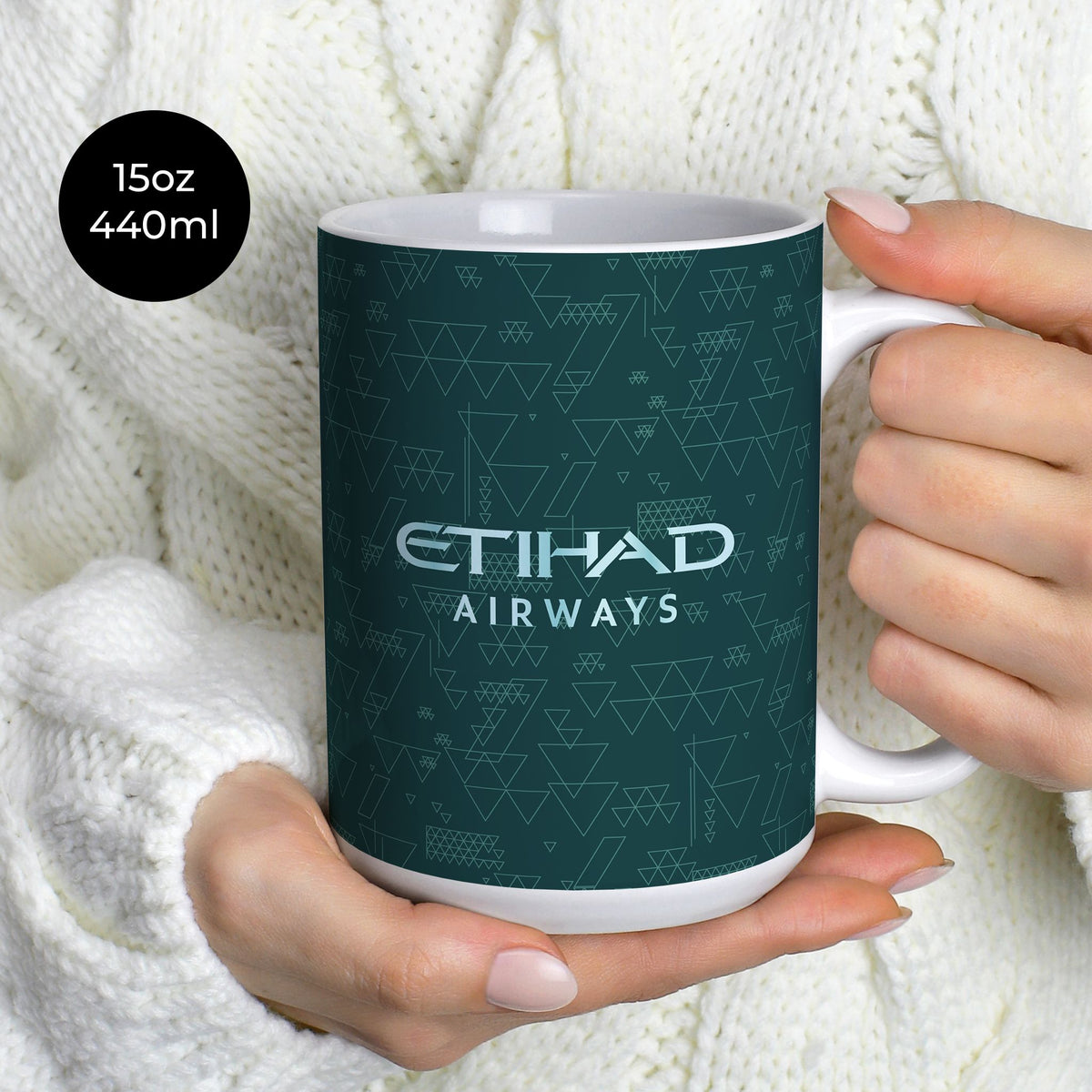 Mug with the Manchester City 2025-26 Fourth football shirt design by RIPA Football