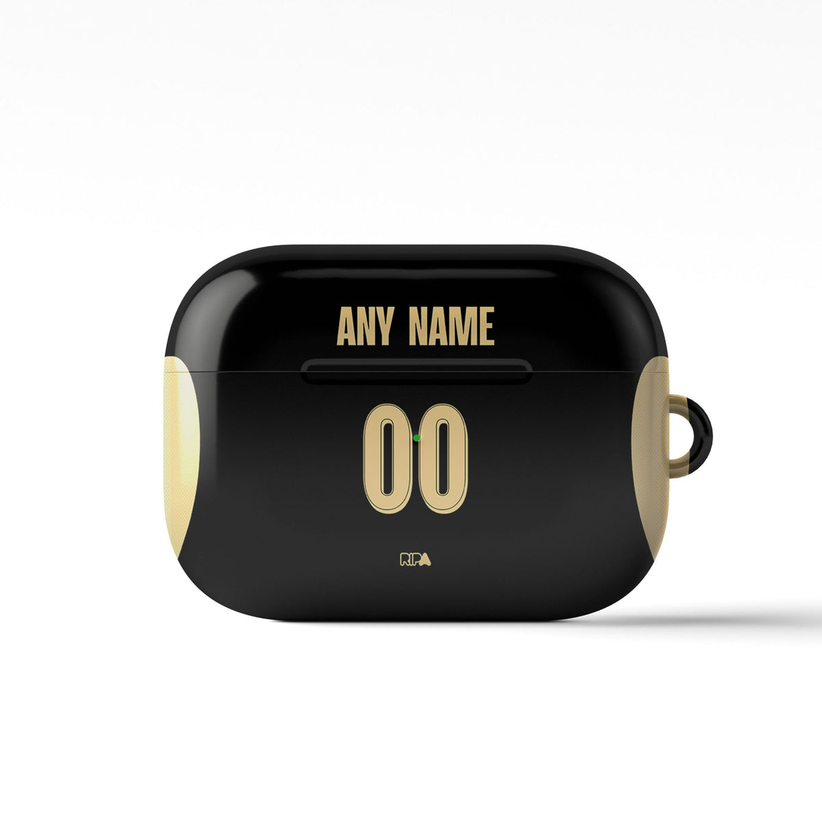 AirPods case with the Manchester City 2026-27 Away football shirt design by RIPA Football