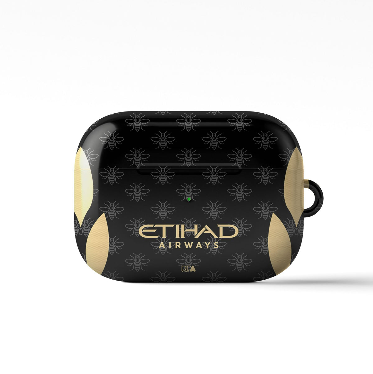 AirPods case with the Manchester City 2026-27 Away football shirt design by RIPA Football