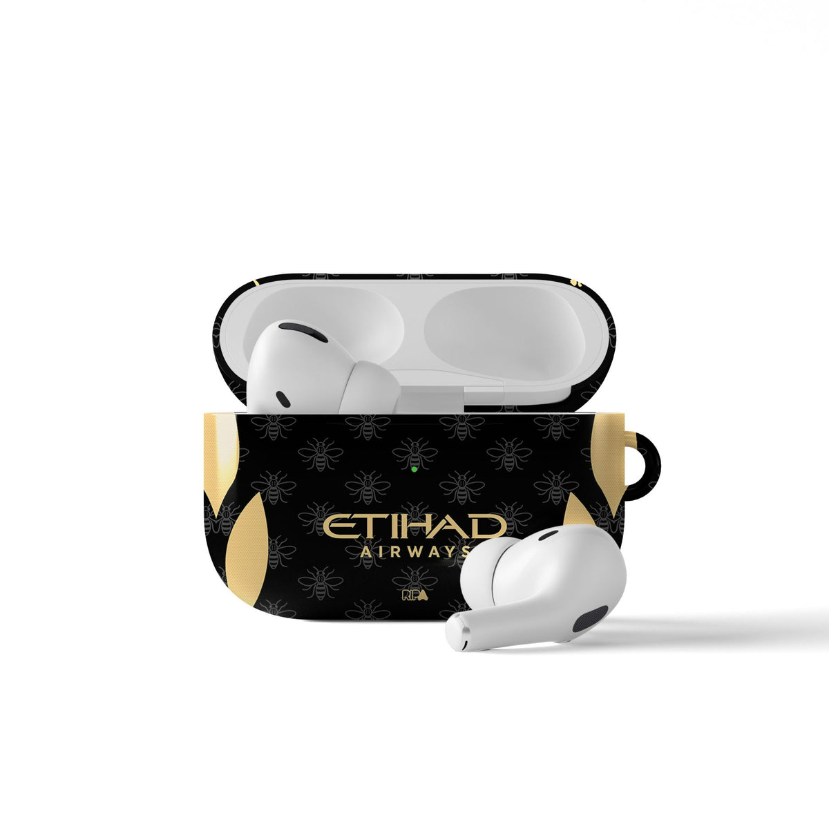 AirPods case with the Manchester City 2026-27 Away football shirt design by RIPA Football