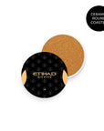 Coaster with the Manchester City 2026-27 Away football shirt design by RIPA Football