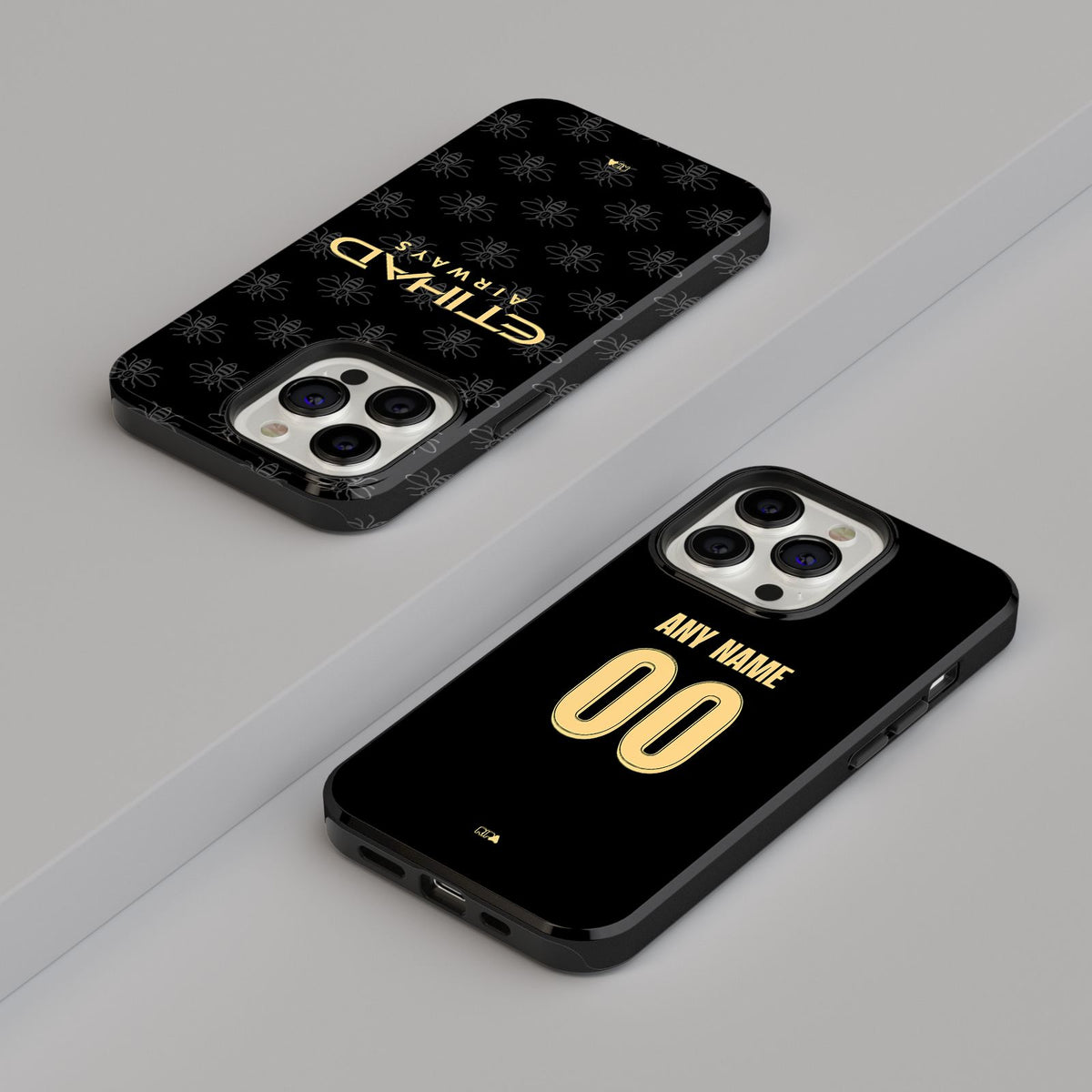 Phone case with the Manchester City 2026-27 Away football shirt design by RIPA Football