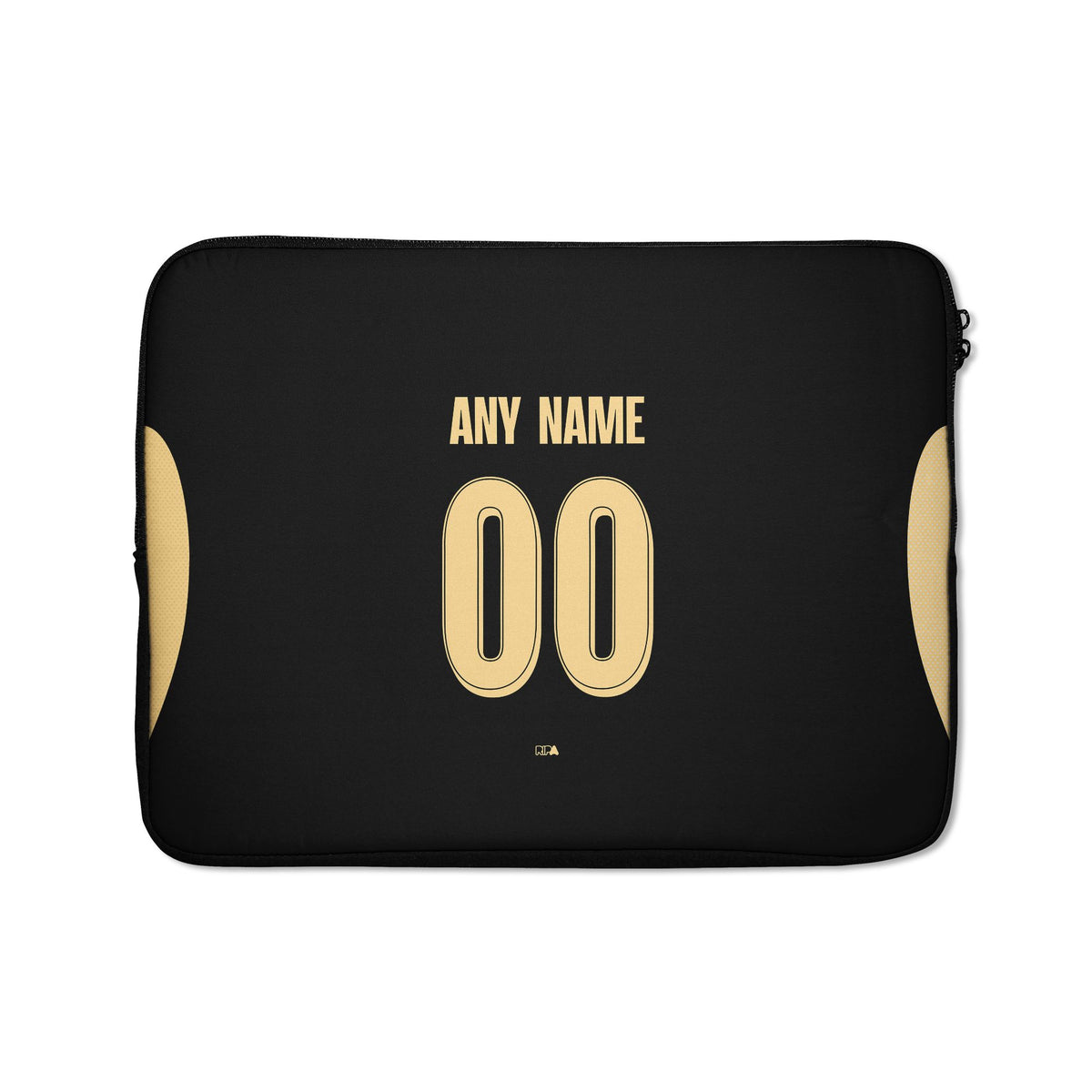 Laptop sleeve with the Manchester City 2026-27 Away football shirt design by RIPA Football