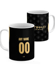 Mug with the Manchester City 2026-27 Away football shirt design by RIPA Football
