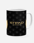 Mug with the Manchester City 2026-27 Away football shirt design by RIPA Football