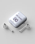 AirPods case with the Manchester United 2025-26 Away football shirt design by RIPA Football