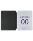 iPad case with the Manchester United 2025-26 Away football shirt design by RIPA Football