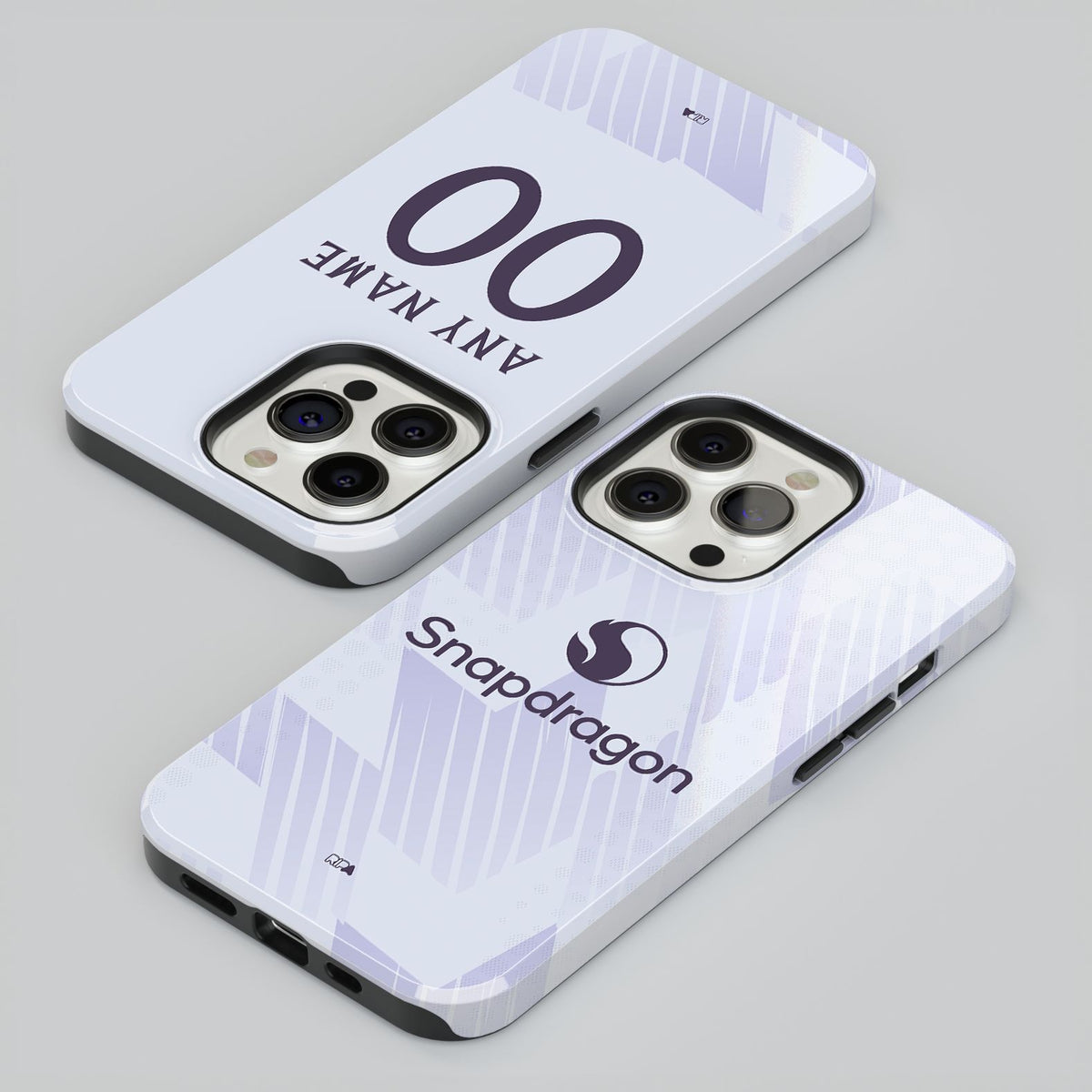 Phone case with the Manchester United 2025-26 Away football shirt design by RIPA Football