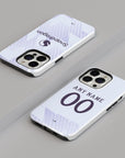 Phone case with the Manchester United 2025-26 Away football shirt design by RIPA Football