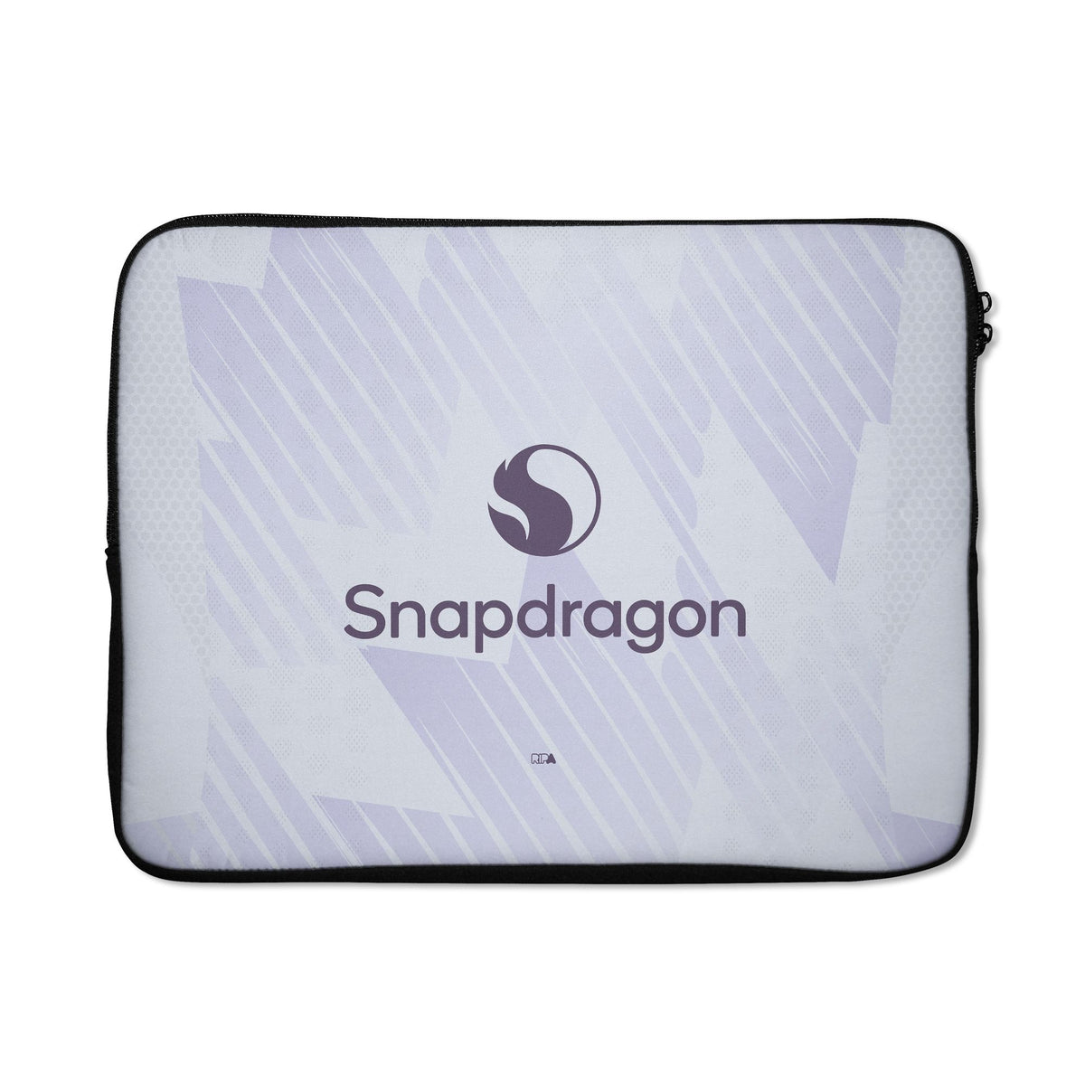 Laptop sleeve with the Manchester United 2025-26 Away football shirt design by RIPA Football