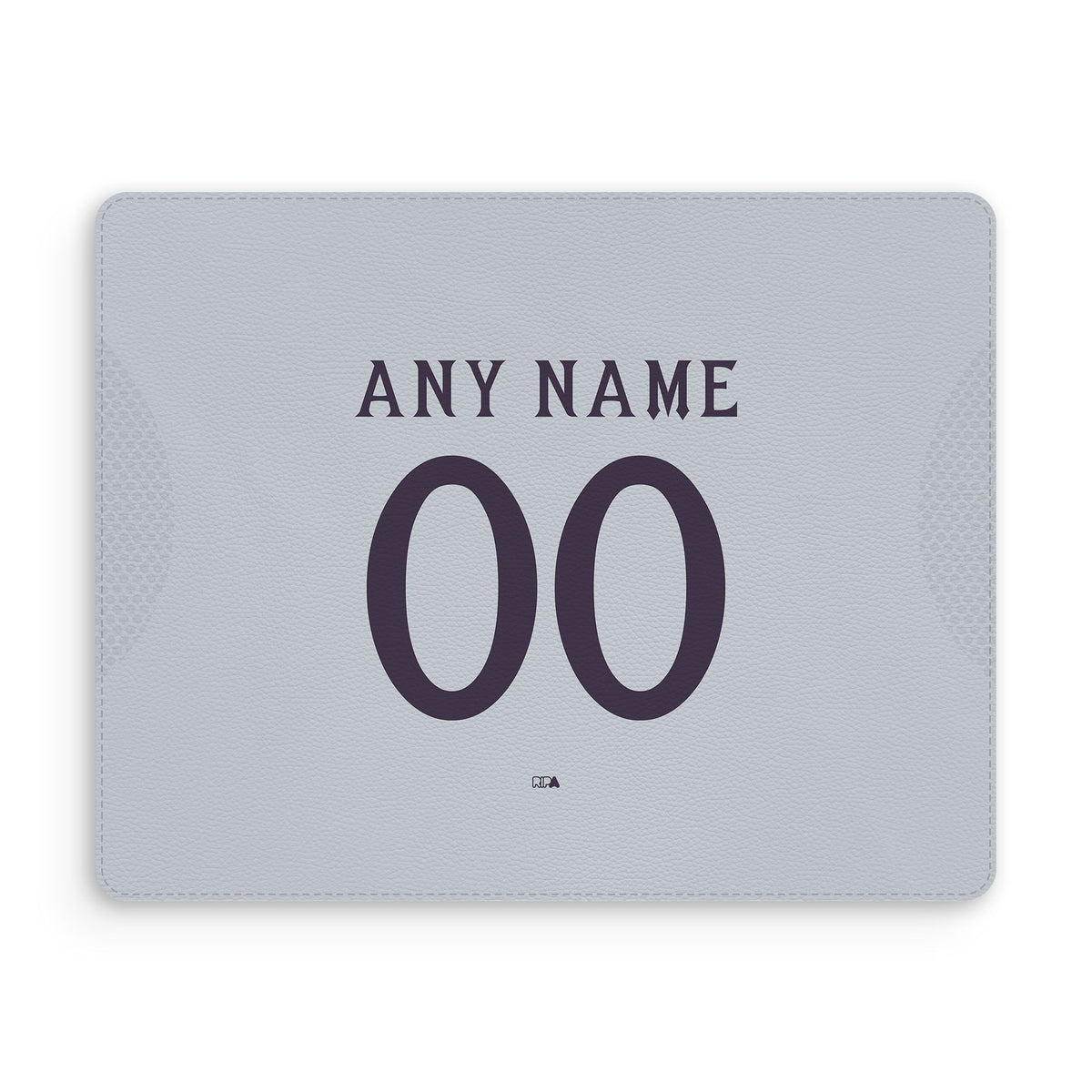 Mouse pad with the Manchester United 2025-26 Away football shirt design by RIPA Football