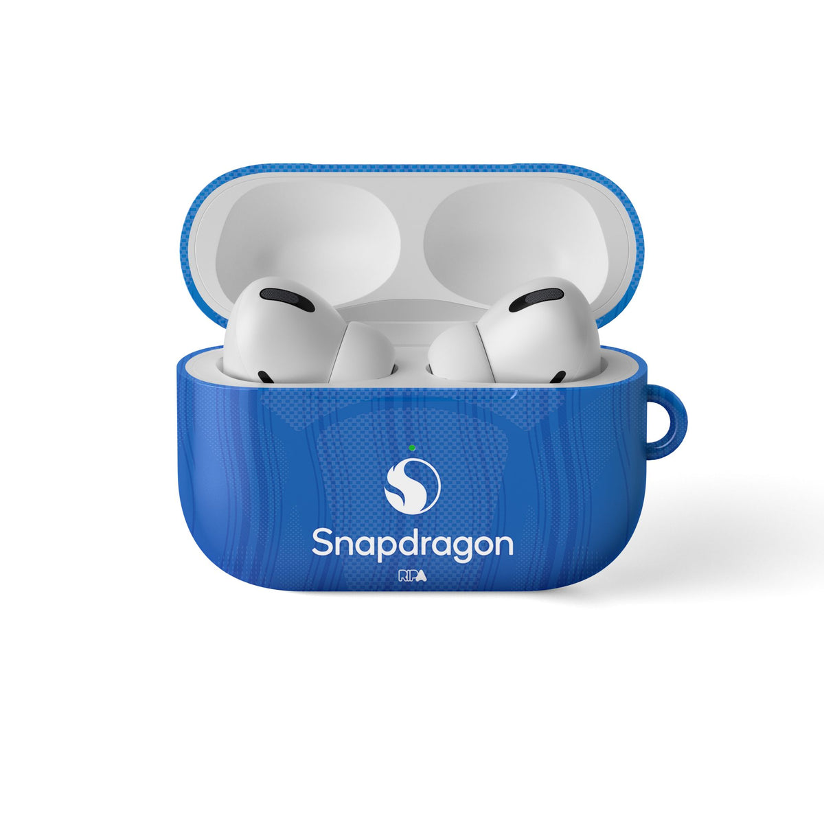 AirPods case with the Manchester United 2026-27 Away football shirt design by RIPA Football
