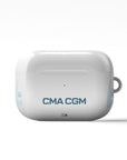 AirPods case with the Olympique Marseille 2024-25 Home football shirt design by RIPA Football