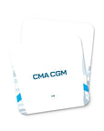 Coaster with the Olympique Marseille 2024-25 Home football shirt design by RIPA Football