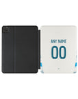 iPad case with the Olympique Marseille 2024-25 Home football shirt design by RIPA Football