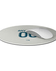 Mouse pad with the Olympique Marseille 2024-25 Home football shirt design by RIPA Football