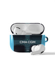 AirPods case with the Olympique Marseille 2025-26 Away football shirt design by RIPA Football