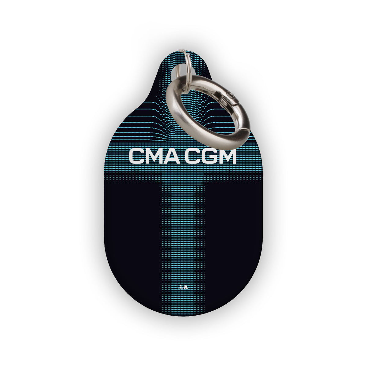 AirTag holder with the Olympique Marseille 2025-26 Away football shirt design by RIPA Football