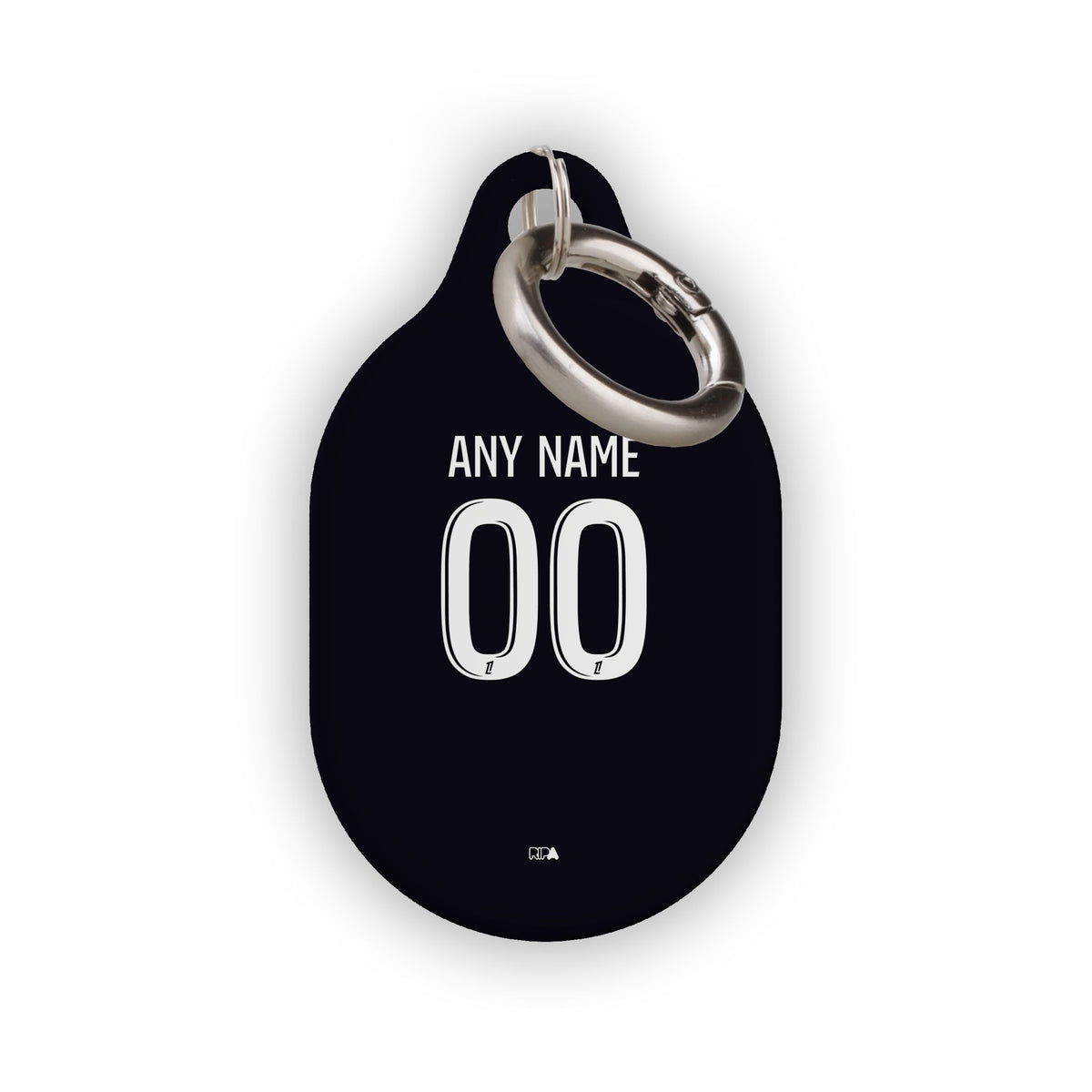 AirTag holder with the Olympique Marseille 2025-26 Away football shirt design by RIPA Football