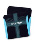 Coaster with the Olympique Marseille 2025-26 Away football shirt design by RIPA Football