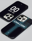 Phone case with the Olympique Marseille 2025-26 Away football shirt design by RIPA Football