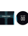 Mouse pad with the Olympique Marseille 2025-26 Away football shirt design by RIPA Football