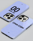 Phone case with the Olympique Marseille 2026-27 Third football shirt design by RIPA Football
