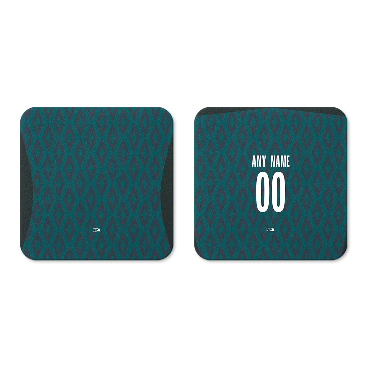 Coaster with the Monaco 2024-25 Prematch football shirt design by RIPA Football