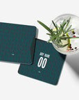 Coaster with the Monaco 2024-25 Prematch football shirt design by RIPA Football