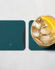 Coaster with the Monaco 2024-25 Prematch football shirt design by RIPA Football