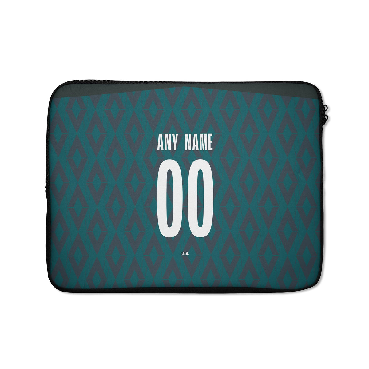 Laptop sleeve with the Monaco 2024-25 Prematch football shirt design by RIPA Football